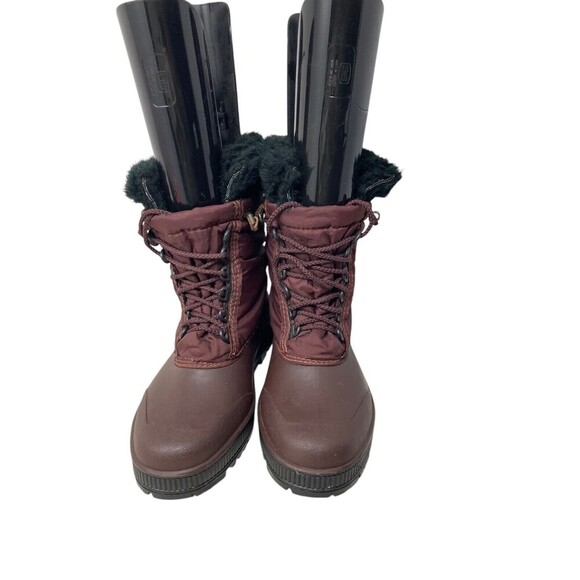 Sorel Duck Boots Women's Size 10 Maroon Boho Embroidered High Ankle Winter - Picture 5 of 12